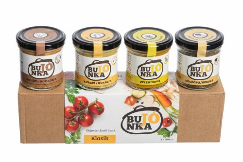 BUJÓNKA Dárková degustační sada KLASIK 4x 130 g