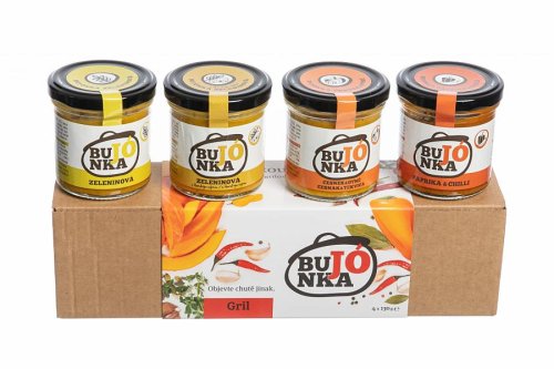 BUJÓNKA Darčeková degustačná sada GRIL 4x 130 g